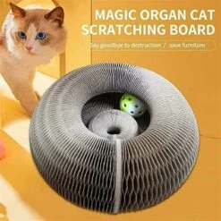Magic Organ Cat Scratching Board Speelgoed |Magic Krab Karton Krabmat Voor Katten Design Krabkarton Voor Katten 2in 1 Met Speelgoed Balletje- Kattenspeeltjes - Alternatief Voor De Katten Krabpaal - Kattenspeelgoed -TikTok - TikTok Made Me Buy It -Kattenproducten 1200x1200 794