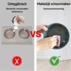 GIZMO 2x Voerbak Kat - 400 Ml - Groen - Keramische Drink- & Voerbakken Met Standaard - 13 Cm - 2 Stuks 19 GIZMO 2x Voerbak Kat - 400 Ml - Groen - Keramische Drink- & Voerbakken Met Standaard - 13 Cm - 2 Stuks -Kattenproducten 1200x1200 82