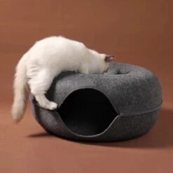 Merkloos A.K.A. Kattentunnel En Kattenmand In-1 – Kattenspeelgoed Speeltunnel Kattenhuis – Kattenhol Rond Kattenspeeltjes - Cat Cave Donut - Antraciet Vilt 16 Merkloos A.K.A. Kattentunnel En Kattenmand In-1 – Kattenspeelgoed Speeltunnel Kattenhuis – Kattenhol Rond Kattenspeeltjes - Cat Cave Donut - Antraciet Vilt -Kattenproducten 1200x1200 839