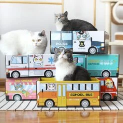 Make Me Purr Kattendoos Van Karton (Ice Cream) - Inclusief Kartonnen Krabmat - Speelgoed Doos Voor Katten Met Krab Mat - Kat Krabpaal Speeltje - Kattenbed Kattenmand Kattenhuis Kattentunnel - Kattenspeelgoed - Kattenspeeltjes - Kitten Speeltjes -Kattenproducten 1200x1200 842