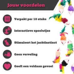 Make Me Purr Fluffy Muizen Met Veer (10 Stuks) - Kattenspeeltjes - Kattenspeelgoed - Speelgoed Voor Katten - Kat Speeltje Muis - Kitten Speeltjes Muisjes 7 Make Me Purr Fluffy Muizen Met Veer (10 Stuks) - Kattenspeeltjes - Kattenspeelgoed - Speelgoed Voor Katten - Kat Speeltje Muis - Kitten Speeltjes Muisjes -Kattenproducten 1200x1200 863