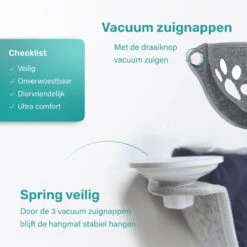 Kattenhangmat - Voor Aan Het Raam - Kom Vorm - Kattenmand - Raam - Hangmat Kat - Dieren - Kattenbed - Kattenmand - Slaapplek - Ligplaats - Grijs 12 Kattenhangmat - Voor Aan Het Raam - Kom Vorm - Kattenmand - Raam - Hangmat Kat - Dieren - Kattenbed - Kattenmand - Slaapplek - Ligplaats - Grijs -Kattenproducten 1200x1200 869