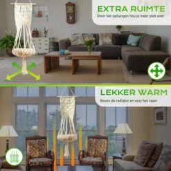 Qoods Kattenhangmat Macramé - Hangende Kattenmand Raam Of Radiator - Kattenbed - Poezenmand 14 Qoods Kattenhangmat Macramé - Hangende Kattenmand Raam Of Radiator - Kattenbed - Poezenmand -Kattenproducten 1200x1200 876