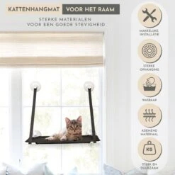TACTIV PETS® Kattenhangmat | Hangmat Kat | Kattenhangmat Raam | Kattenmand 13 TACTIV PETS® Kattenhangmat | Hangmat Kat | Kattenhangmat Raam | Kattenmand -Kattenproducten 1200x1200 884