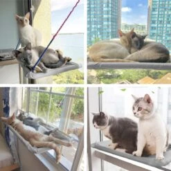 Merkloos Kattenhangmat - Kattenbed - Hangmat Kat Raam Ook Voor Radiator En Deur - Kattenmand Raam En Radiator - Katten Hangmat - Radiatorhangmat Kat Kattenstoel - Tijdelijk Met Extra Hangmat Hoes -Kattenproducten 1200x1200 903