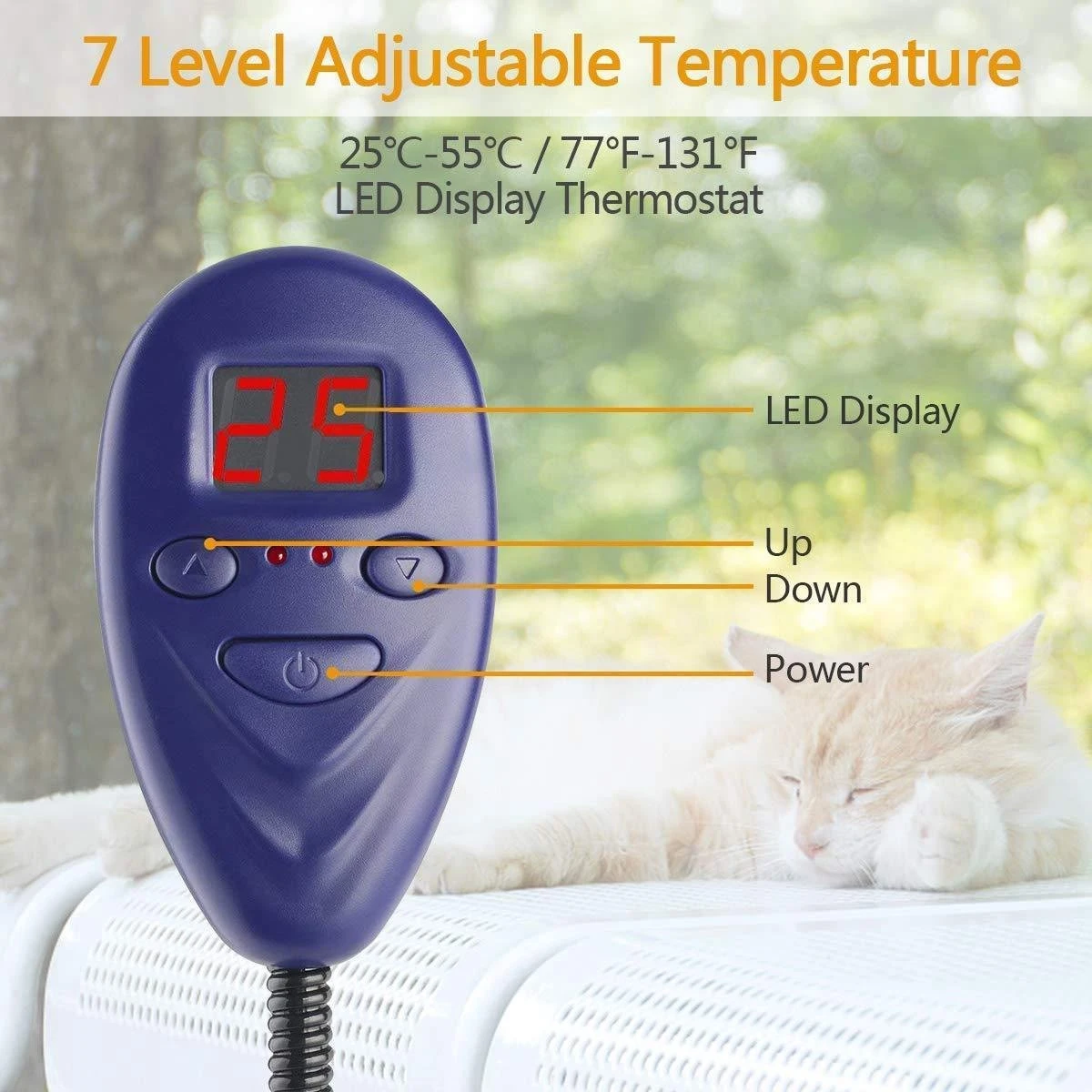 Warmtemat Voor Huisdieren 12V 65x40cm 11 Warmtemat Voor Huisdieren 12V 65x40cm - Afbeelding 9