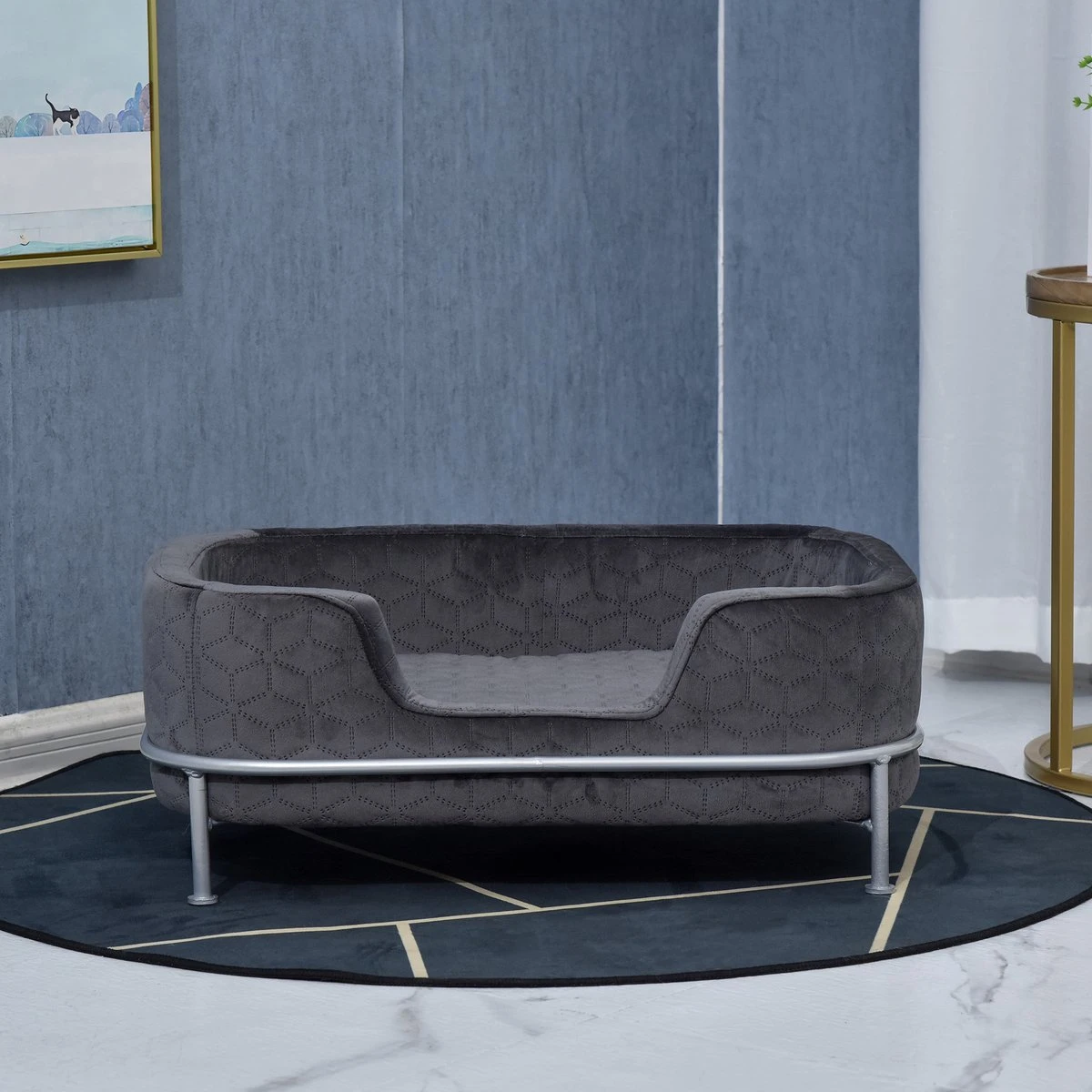 PawHut Hondenbank Met Rugleuning Huisdierenbank Met Metalen Poten Hondenbed Kattenbank D04-157 8 PawHut Hondenbank Met Rugleuning Huisdierenbank Met Metalen Poten Hondenbed Kattenbank D04-157 - Afbeelding 6