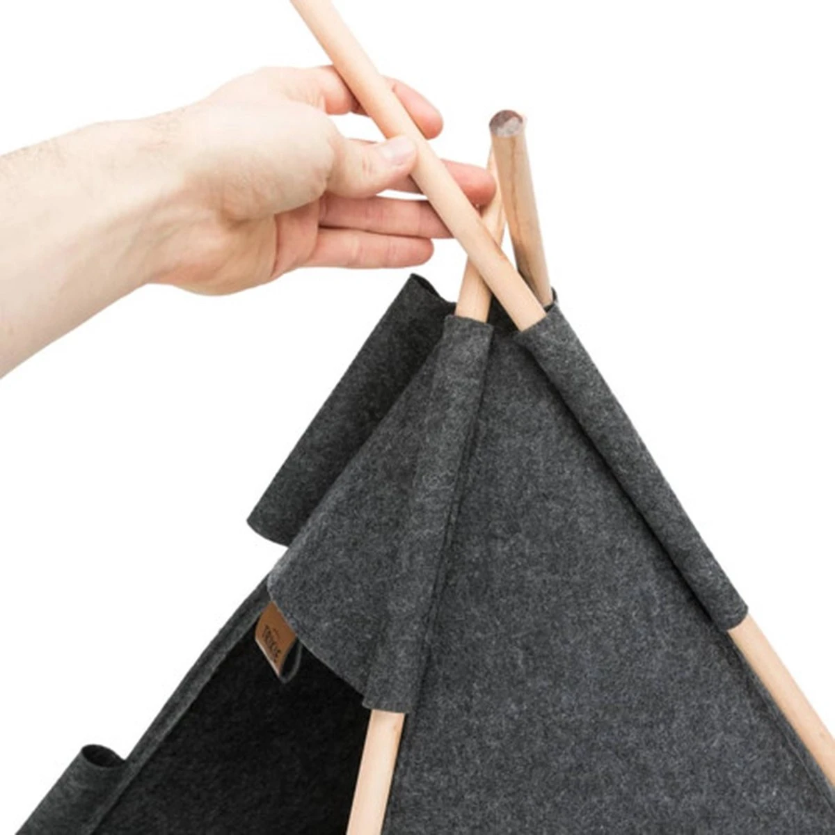 TRIXIE Huisdierengrot Tipi 55x65x55 Cm Vilt 17 TRIXIE Huisdierengrot Tipi 55x65x55 Cm Vilt - Afbeelding 15