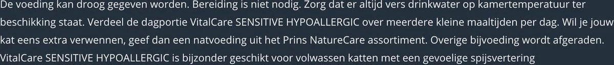 Prins - VitalCare Sensitive Hypoallergic - Kattenvoer - 5 Kg 10 Prins - VitalCare Sensitive Hypoallergic - Kattenvoer - 5 Kg - Afbeelding 8