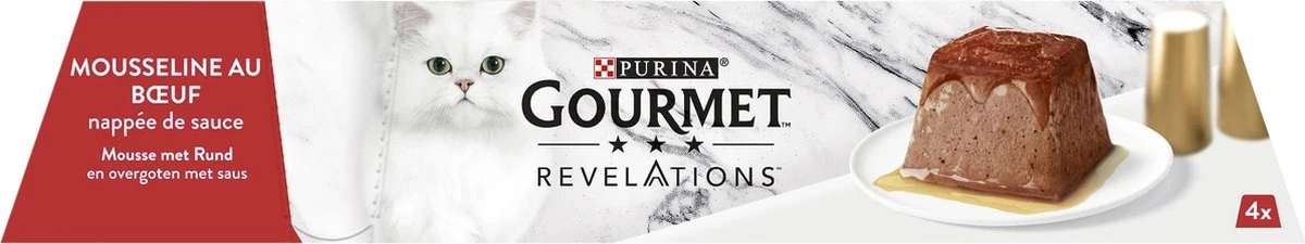 Gourmet Revelations Mousse - Kattenvoer Natvoer - Rund - 24 X 57 G 11 Gourmet Revelations Mousse - Kattenvoer Natvoer - Rund - 24 X 57 G - Afbeelding 9