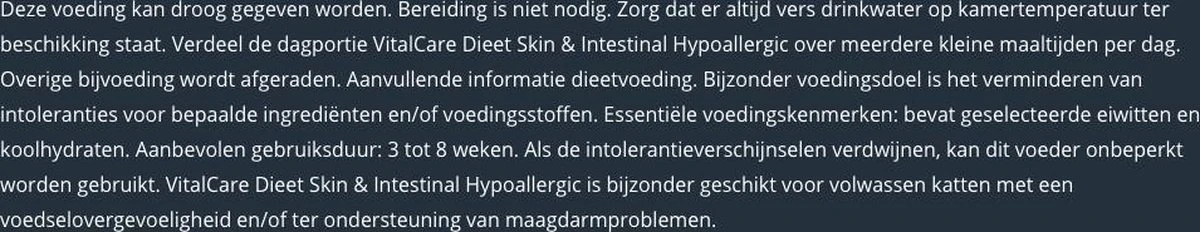 Prins VitalCare Dieetvoeding Skin & Intestinal Hypoallergenic 5 Kg - Kat 10 Prins VitalCare Dieetvoeding Skin & Intestinal Hypoallergenic 5 Kg - Kat - Afbeelding 8