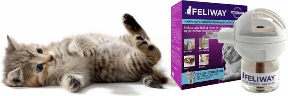 Feliway Classic - Startset - 1 Verdamper + 1 Vulling 48ml - Anti-stress Voor Kat 4 Feliway Classic - Startset - 1 Verdamper + 1 Vulling 48ml - Anti-stress Voor Kat - Afbeelding 2