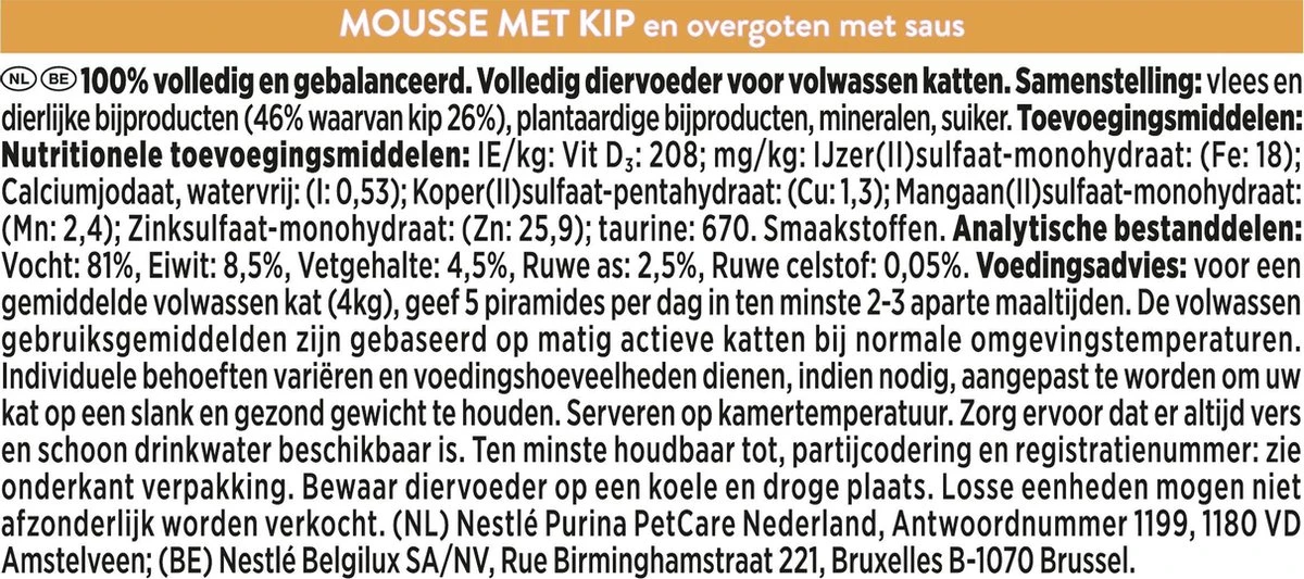 Gourmet Revelations Mousse - Kattenvoer Natvoer - Kip - 24 X 57 G 6 Gourmet Revelations Mousse - Kattenvoer Natvoer - Kip - 24 X 57 G - Afbeelding 4