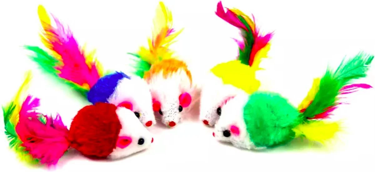 Kittynip Speelmuizen Set (10 Stuks) - Kattenspeeltjes Met Veren - Speelmuizen Met Veer - Kattenmuisjes - Kattenspeelgoed - Speelgoed Voor Katten - Katten Muisjes 4 Kittynip Speelmuizen Set (10 Stuks) - Kattenspeeltjes Met Veren - Speelmuizen Met Veer - Kattenmuisjes - Kattenspeelgoed - Speelgoed Voor Katten - Katten Muisjes - Afbeelding 2