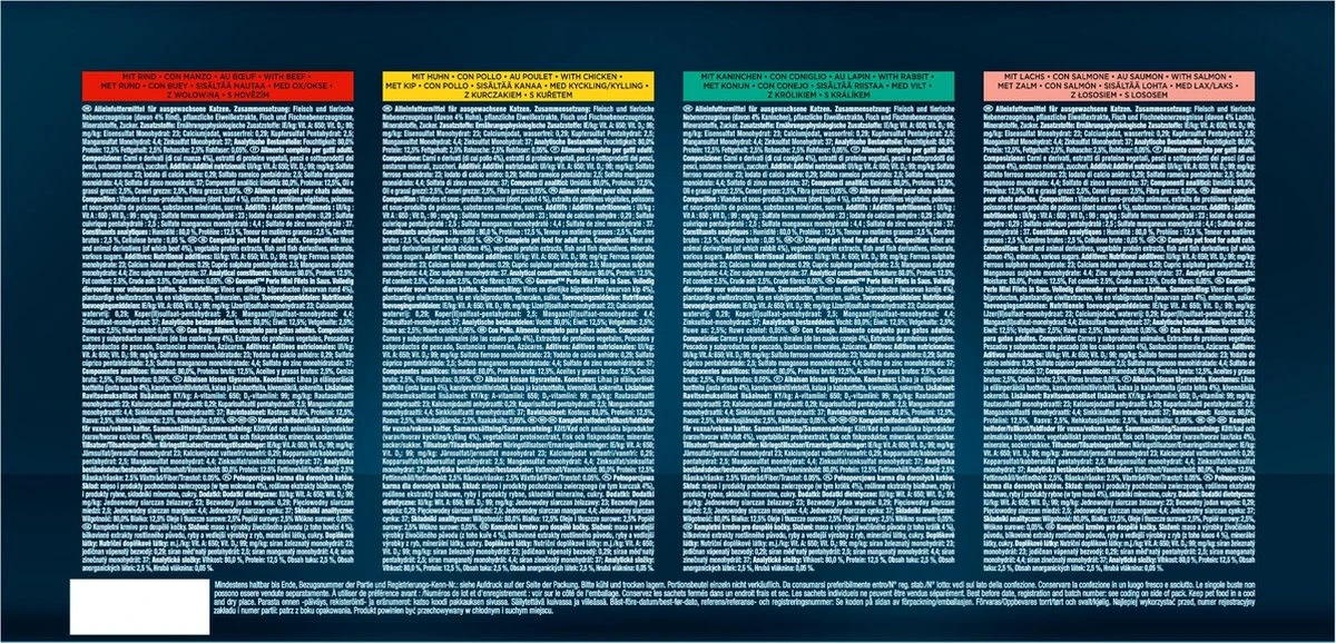 Gourmet Perle Mini Filets In Saus - Kattenvoer Natvoer - Kip, Konijn, Rund & Zalm - 60 X 85 Gr 6 Gourmet Perle Mini Filets In Saus - Kattenvoer Natvoer - Kip, Konijn, Rund & Zalm - 60 X 85 Gr - Afbeelding 4