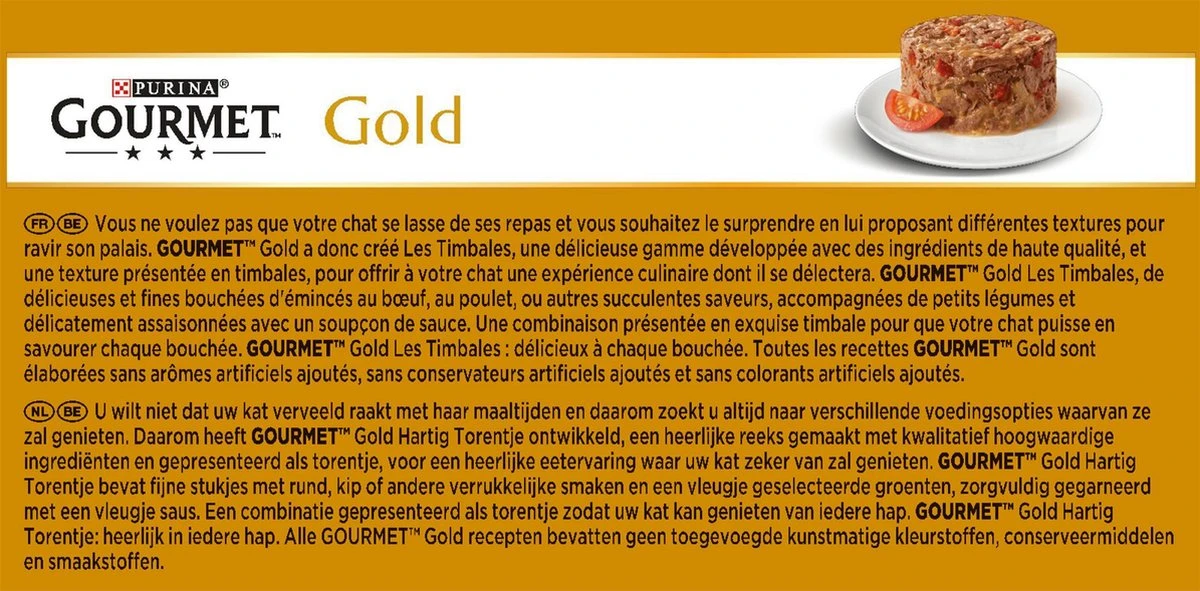 Gourmet Gold Hartig Torentje - Kattenvoer Natvoer - Vlees Met Groente Mix - 48 X 85 G 11 Gourmet Gold Hartig Torentje - Kattenvoer Natvoer - Vlees Met Groente Mix - 48 X 85 G - Afbeelding 9
