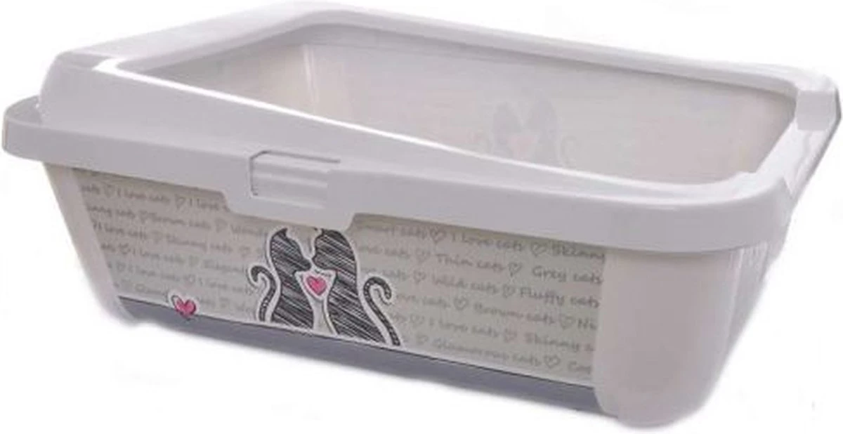 Moderna Trendy Cat Open - Grijs - Kattenbak - 50.5 X 38.5 X 18 Cm 6 Moderna Trendy Cat Open - Grijs - Kattenbak - 50.5 X 38.5 X 18 Cm - Afbeelding 4