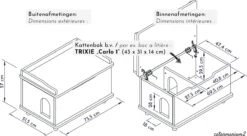 WONDERMAKE® Grote Kattenkast Houten Voor Kattenbak-box Kattentoilet, XL-kattenbak Dressoir Kastje, Designer Kattenhuis Met Kattenhol Kattenmand, Kasten Kast Voor Badkamer, 73,5 X 51,5 X 57 Cm, Wit 16 WONDERMAKE® Grote Kattenkast Houten Voor Kattenbak-box Kattentoilet, XL-kattenbak Dressoir Kastje, Designer Kattenhuis Met Kattenhol Kattenmand, Kasten Kast Voor Badkamer, 73,5 X 51,5 X 57 Cm, Wit -Kattenproducten 1200x663