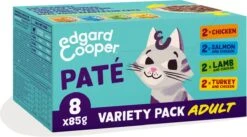 4x Edgard & Cooper Kattenvoer Adult Multipack Pate 8 X 85 Gr -Kattenproducten 1200x668 1
