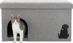 Trixie Kattenhuis Kimy Grijs 70X40X40 CM 16 Trixie Kattenhuis Kimy Grijs 70X40X40 CM -Kattenproducten 1200x716 1