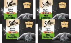Sheba Multipack Mini Filets Chef Pouch - Kattenvoer - 4 X 12x85 G 7 Sheba Multipack Mini Filets Chef Pouch - Kattenvoer - 4 X 12x85 G -Kattenproducten 1200x733