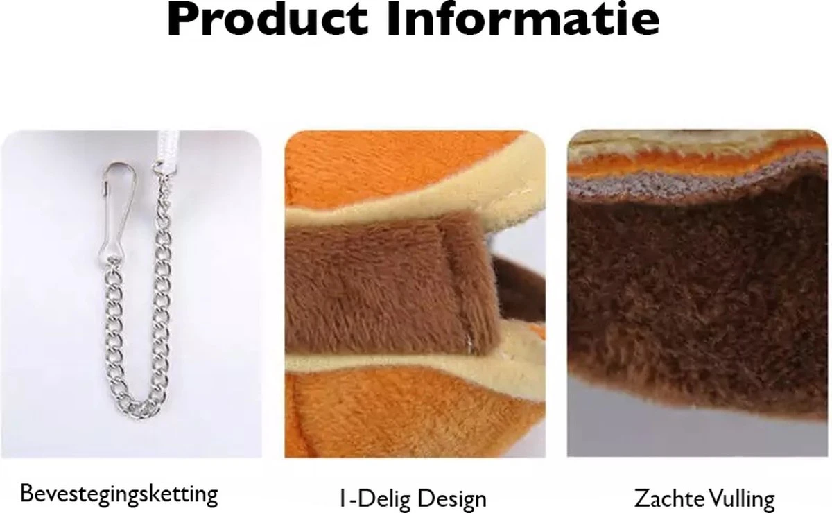 Premium Pluche Hamsterbedje Hamburger | Geschikt Voor In De Hamsterkooi | Hamster Speelgoed | Huisje | Kooi | Knuffel | Hangmat | Knaagdier | Knaagdieren | Knaagdierkooi | Knaagdierhuis | Rat | Rattenkooi | Hamster Bed 5 Premium Pluche Hamsterbedje Hamburger | Geschikt Voor In De Hamsterkooi | Hamster Speelgoed | Huisje | Kooi | Knuffel | Hangmat | Knaagdier | Knaagdieren | Knaagdierkooi | Knaagdierhuis | Rat | Rattenkooi | Hamster Bed - Afbeelding 3