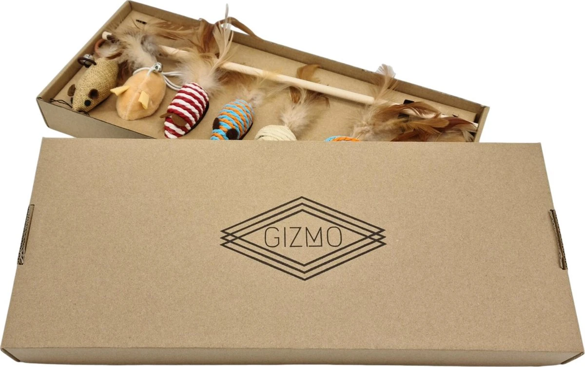 GIZMO Luxe Kattenspeeltjes Set - 7 Speeltjes - Interactieve Kattenhengel, Kattenspeelgoed & Speelmuisjes - Kitten Speeltjes 9 GIZMO Luxe Kattenspeeltjes Set - 7 Speeltjes - Interactieve Kattenhengel, Kattenspeelgoed & Speelmuisjes - Kitten Speeltjes - Afbeelding 8