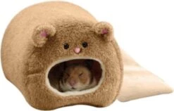 WiseGoods - Premium Hamster Huisje - Knaagdier Huisje - Hamster Bed - Hiden - Dierenaccessoire - Bruin - 11x8 Cm