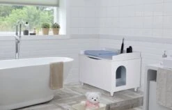 WONDERMAKE® Grote Kattenkast Houten Voor Kattenbak-box Kattentoilet, XL-kattenbak Dressoir Kastje, Designer Kattenhuis Met Kattenhol Kattenmand, Kasten Kast Voor Badkamer, 73,5 X 51,5 X 57 Cm, Wit 15 WONDERMAKE® Grote Kattenkast Houten Voor Kattenbak-box Kattentoilet, XL-kattenbak Dressoir Kastje, Designer Kattenhuis Met Kattenhol Kattenmand, Kasten Kast Voor Badkamer, 73,5 X 51,5 X 57 Cm, Wit -Kattenproducten 1200x770 3