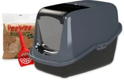 PeeWee Kattenbak EcoHus Startpakket - Antraciet - 56 X 39 X 38,5 Cm 17 PeeWee Kattenbak EcoHus Startpakket - Antraciet - 56 X 39 X 38,5 Cm -Kattenproducten 1200x780 8