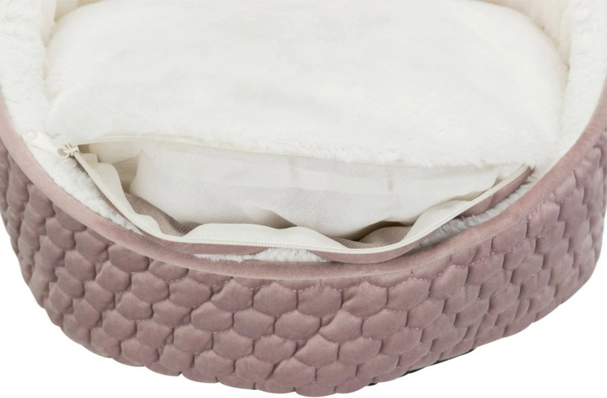 Trixie Kattenmand Livia 45 X 45 X 33 Cm Polyester Roze/crème 7 Trixie Kattenmand Livia 45 X 45 X 33 Cm Polyester Roze/crème - Afbeelding 5