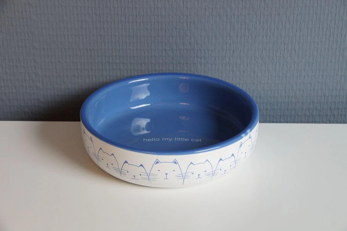 Trixie Voerbak / Drinkbak Kat Platte Neus Lichtblauw / Wit (300 ML 15 CM) 4 Trixie Voerbak / Drinkbak Kat Platte Neus Lichtblauw / Wit (300 ML 15 CM) - Afbeelding 2