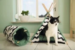 Beeztees Kioni Tipi Tent - Kattenhuis - Zwart/Wit - 50x50x70 Cm 16 Beeztees Kioni Tipi Tent - Kattenhuis - Zwart/Wit - 50x50x70 Cm -Kattenproducten 1200x800 48