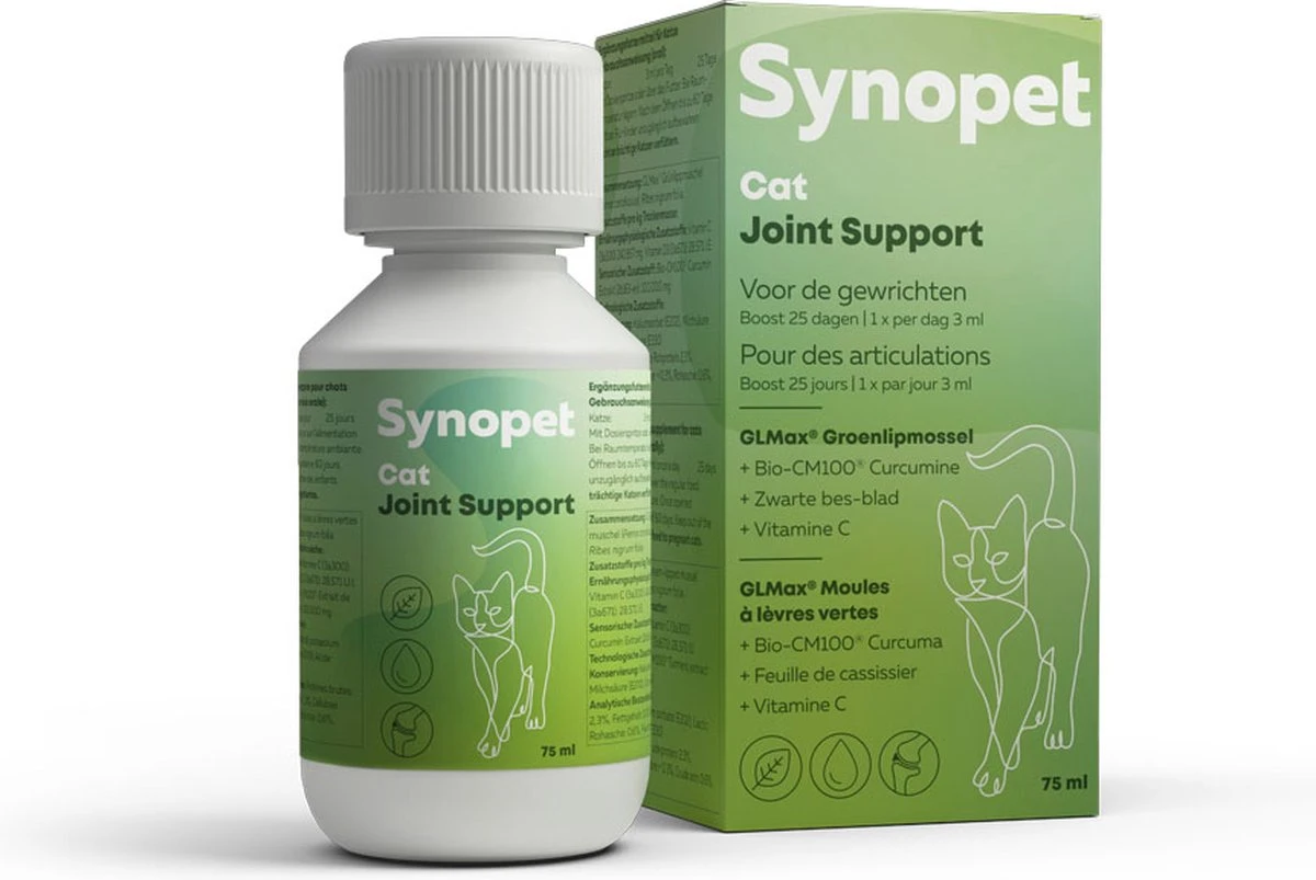 Synopet Cat Joint Support 75 Ml (voorheen Synopet Feli-Syn) 3 Synopet Cat Joint Support 75 Ml (voorheen Synopet Feli-Syn)