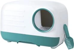 Merkloos PETLUX® XL Kattenbak Retro Design Met Lade, Schep En Opbergruimte - Grote Kattenbak - Kaki 17 Merkloos PETLUX® XL Kattenbak Retro Design Met Lade, Schep En Opbergruimte - Grote Kattenbak - Kaki -Kattenproducten 1200x811