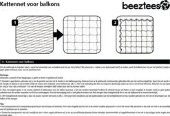 Beeztees - Kattennet - Voor Balkon - Transparant - 8x3 M -Kattenproducten 1200x818