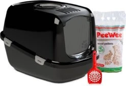 PeeWee Kattenbak XXL EcoDome Startpakket - Zwart - 66,5 X 48,5 X 46,5 Cm 19 PeeWee Kattenbak XXL EcoDome Startpakket - Zwart - 66,5 X 48,5 X 46,5 Cm -Kattenproducten 1200x820 2