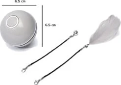 Catchit!® Interactieve Zelfrollende Bal Katten - Kattenspeeltjes - Inclusief USB Kabel En Staartjes - Kattenspeelgoed - Smart - Grijs 12 Catchit!® Interactieve Zelfrollende Bal Katten - Kattenspeeltjes - Inclusief USB Kabel En Staartjes - Kattenspeelgoed - Smart - Grijs -Kattenproducten 1200x839 1