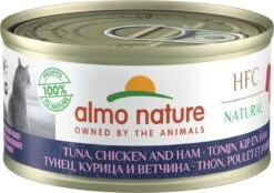 Almo Nature Natvoer Voor Katten - HFC Natural - 24 X 70g - Kip En Tonijn - 24 X 70 Gram -Kattenproducten 1200x844