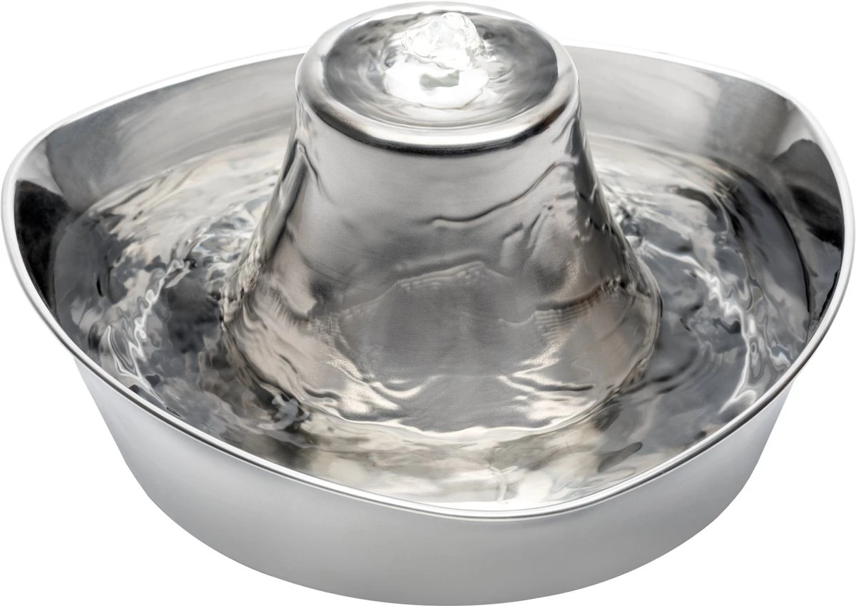 PetSafe® Seaside Stainless Steel Pet Fountain - RVS Drinkfontein Voor Katten En Kleine Honden - Water Borrelt Zacht Over De Toren - Door Het Design Van Alle Kanten Bereikbaar - 1,8 Liter - PetSafe Seaside 9 PetSafe® Seaside Stainless Steel Pet Fountain - RVS Drinkfontein Voor Katten En Kleine Honden - Water Borrelt Zacht Over De Toren - Door Het Design Van Alle Kanten Bereikbaar - 1,8 Liter - PetSafe Seaside - Afbeelding 7
