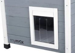 MyMax Kattenhuis - Hout - Openslaand Bitumen Dak - Kattenhuis Voor Buiten - Kattenhok - Kattenhuisje Hout - Grijs - 57*45*43CM 13 MyMax Kattenhuis - Hout - Openslaand Bitumen Dak - Kattenhuis Voor Buiten - Kattenhok - Kattenhuisje Hout - Grijs - 57*45*43CM -Kattenproducten 1200x850 1