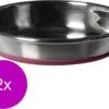 Adori Durapet Rvs Bak Non-Slip - Kattenvoerbak - 2 X 13 Cm Kat -Kattenproducten 1200x858