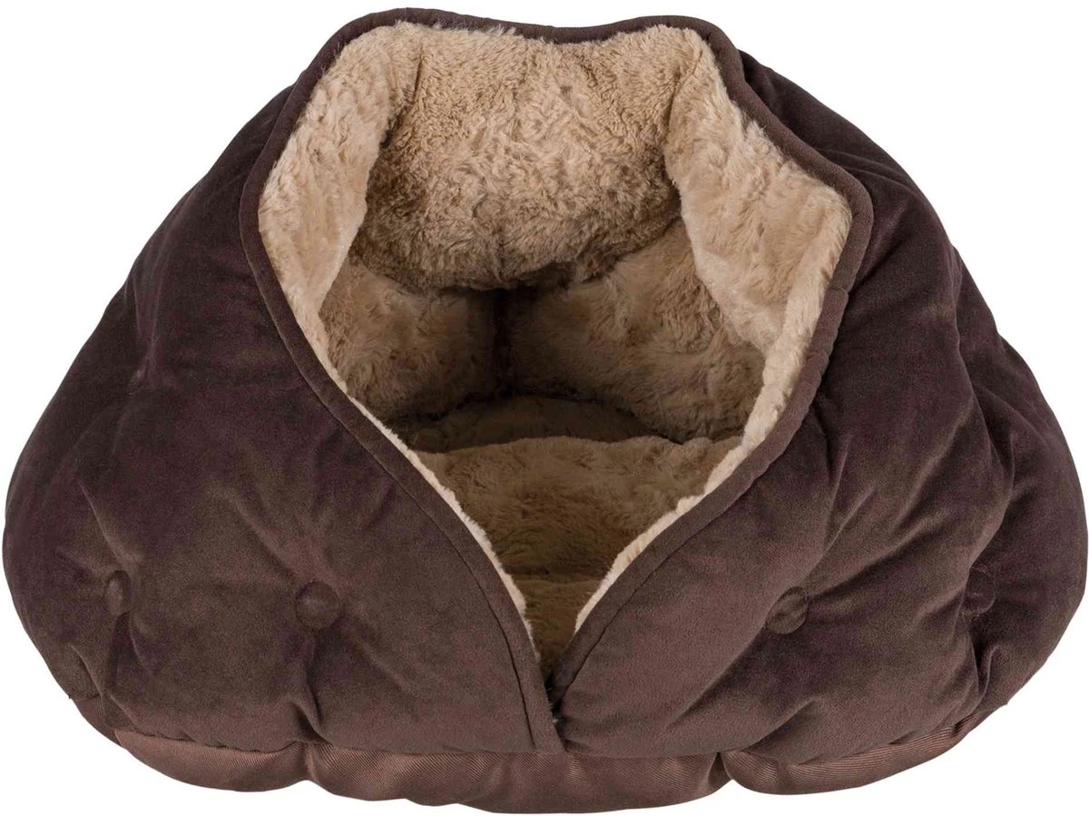 Trixie Kattenmand Iglo Malu Bruin / Lichtbruin - 47X41X27 CM 3 Trixie Kattenmand Iglo Malu Bruin / Lichtbruin - 47X41X27 CM