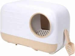 Merkloos PETLUX® XL Kattenbak Retro Design Met Lade, Schep En Opbergruimte - Grote Kattenbak - Kaki 19 Merkloos PETLUX® XL Kattenbak Retro Design Met Lade, Schep En Opbergruimte - Grote Kattenbak - Kaki -Kattenproducten 1200x904 1