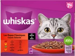 Whiskas 7+ Natvoer - Classic - Selectie In Saus - Maaltijdzakjes 48 X 85 G 10 Whiskas 7+ Natvoer - Classic - Selectie In Saus - Maaltijdzakjes 48 X 85 G -Kattenproducten 1200x905 1