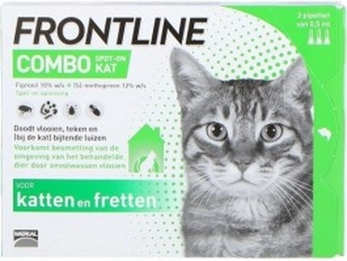Frontline Combo Anti Vlooienmiddel En Tekenmiddel Kat - 3 Pipetten 17 Frontline Combo Anti Vlooienmiddel En Tekenmiddel Kat - 3 Pipetten - Afbeelding 15