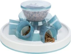 TRIXIE Kattenspeelgoed Tunnel Feeder Strategiespel - Blauw