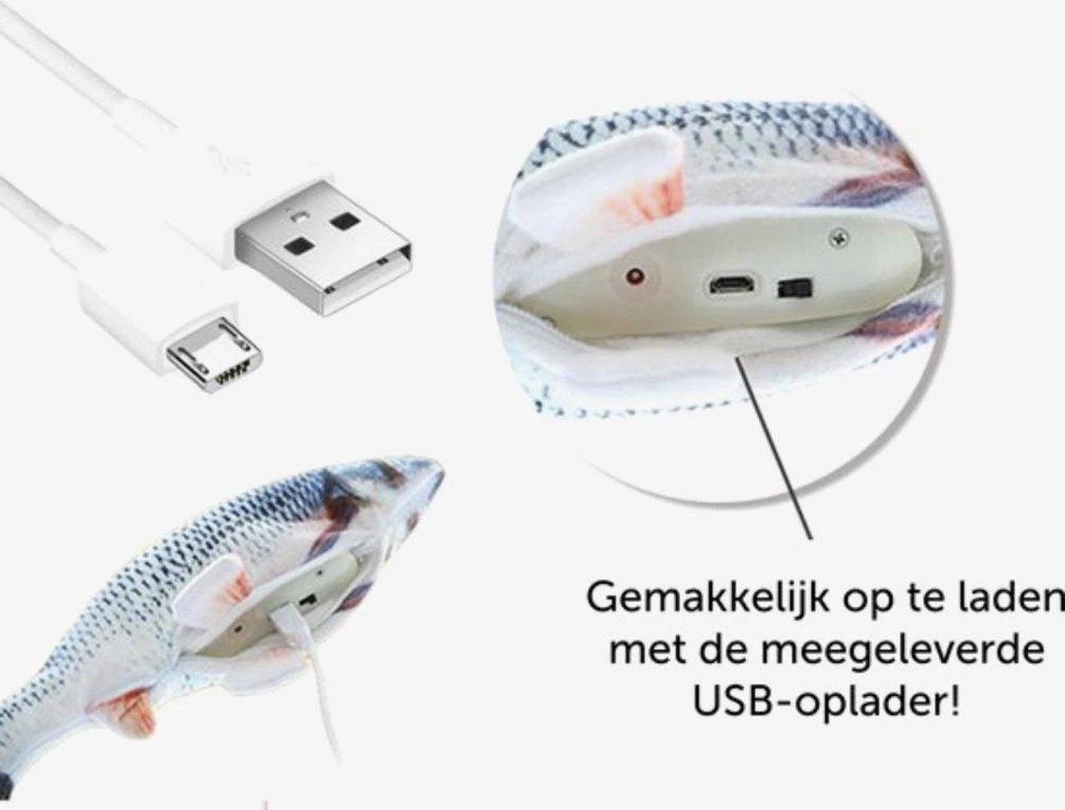 Merkloos Elektrisch Kattenspeeltje - Elektrische Vis - Kattenspeelgoed - Elektrisch Visspeeltje - Bewegende Vis - Automatisch Kattenspeeltje - Interactieve Speeltjes - Poes - Cat Toy - Fish Toy - USB Oplaadbaar - 30cm 3 Merkloos Elektrisch Kattenspeeltje - Elektrische Vis - Kattenspeelgoed - Elektrisch Visspeeltje - Bewegende Vis - Automatisch Kattenspeeltje - Interactieve Speeltjes - Poes - Cat Toy - Fish Toy - USB Oplaadbaar - 30cm
