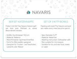 Navaris Voerbakjes Voor Katten - Set Van 3 Voer- En Waterbakken - Met Kattenkopjes Vorm - Antislip - Etensbakjes In Grijs, Wit En Zwart 14 Navaris Voerbakjes Voor Katten - Set Van 3 Voer- En Waterbakken - Met Kattenkopjes Vorm - Antislip - Etensbakjes In Grijs, Wit En Zwart -Kattenproducten 1200x921