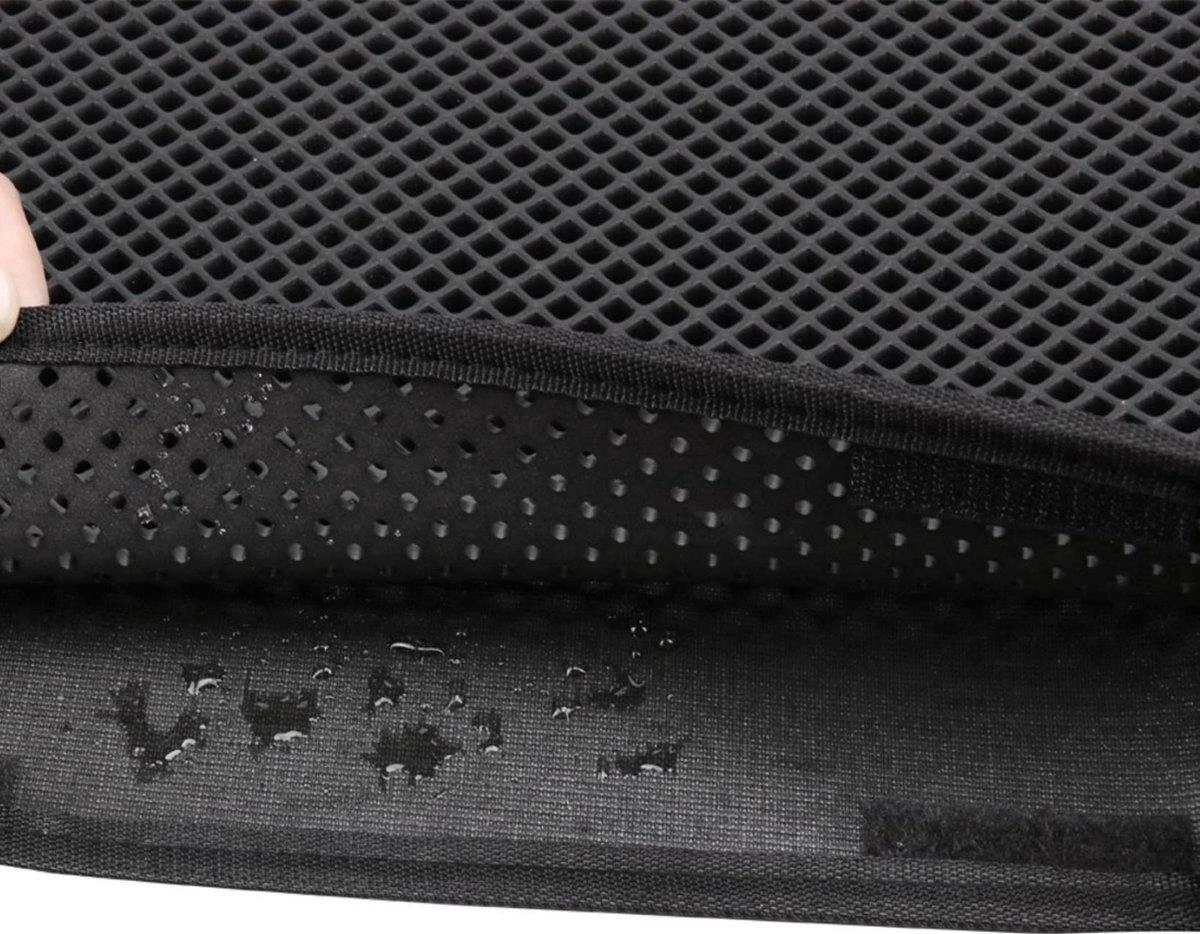 SIMU Lifestyle - Kattenbakmat - Grit Opvanger - Dubbele Laag - Waterdicht - Zwart - 50x40 Cm 4 SIMU Lifestyle - Kattenbakmat - Grit Opvanger - Dubbele Laag - Waterdicht - Zwart - 50x40 Cm - Afbeelding 2